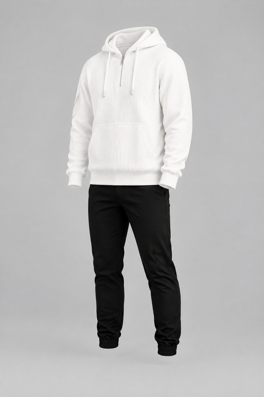Sweat à capuche zippé en maille
