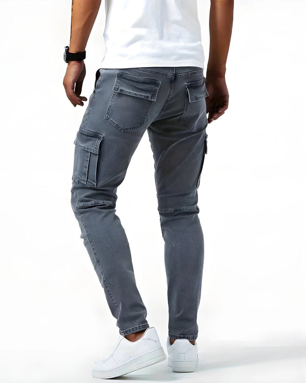 Stretch Cotton Cargo Pants detail