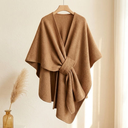 Poncho châle long