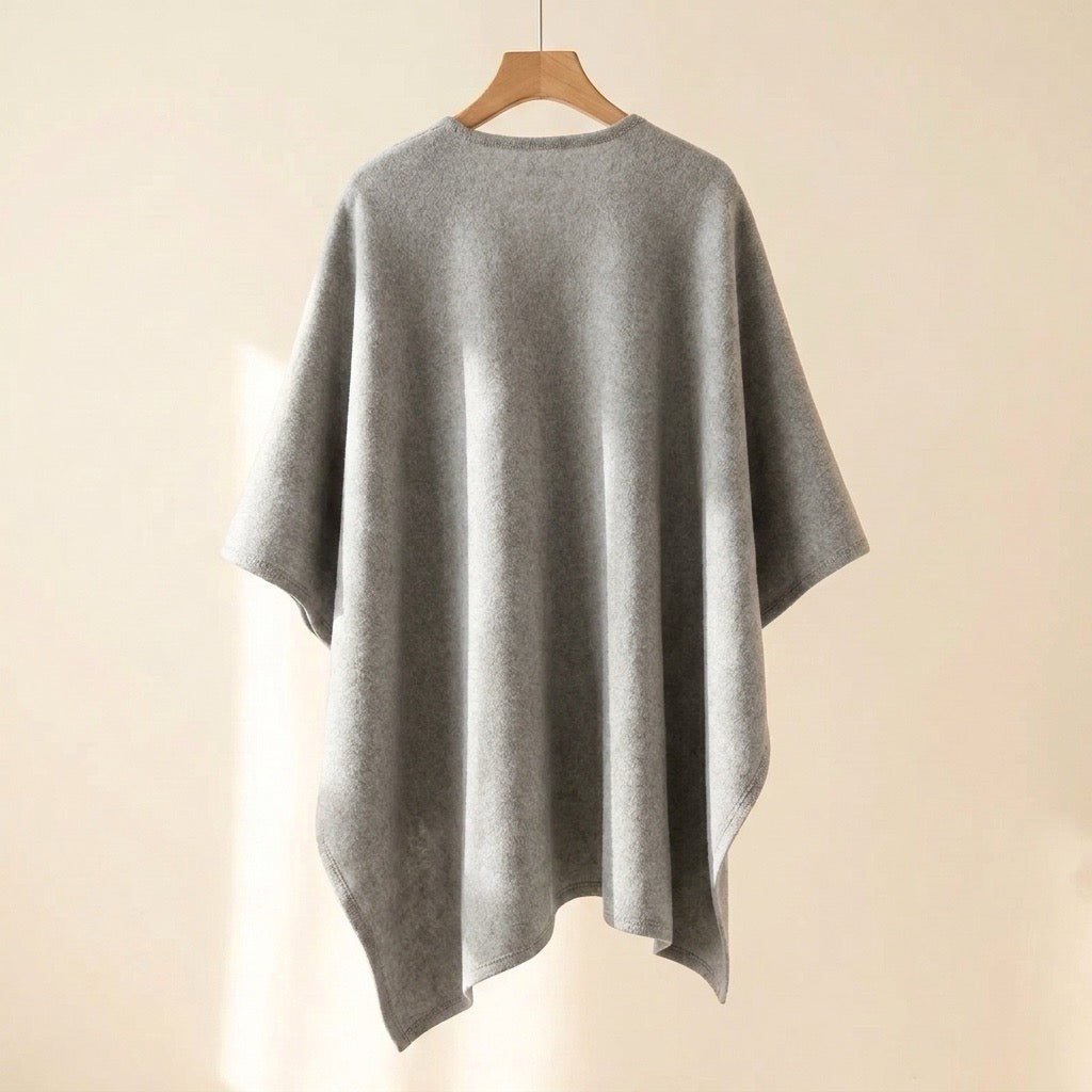 Poncho châle long