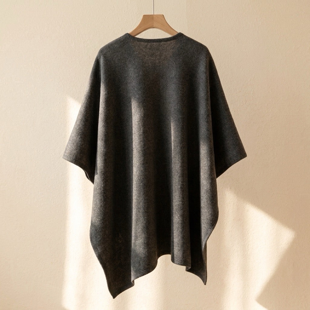 Poncho châle long