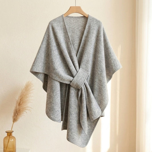 Poncho châle long
