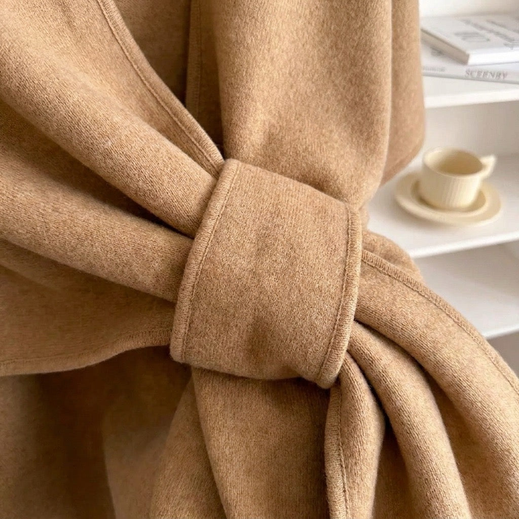 Poncho châle long