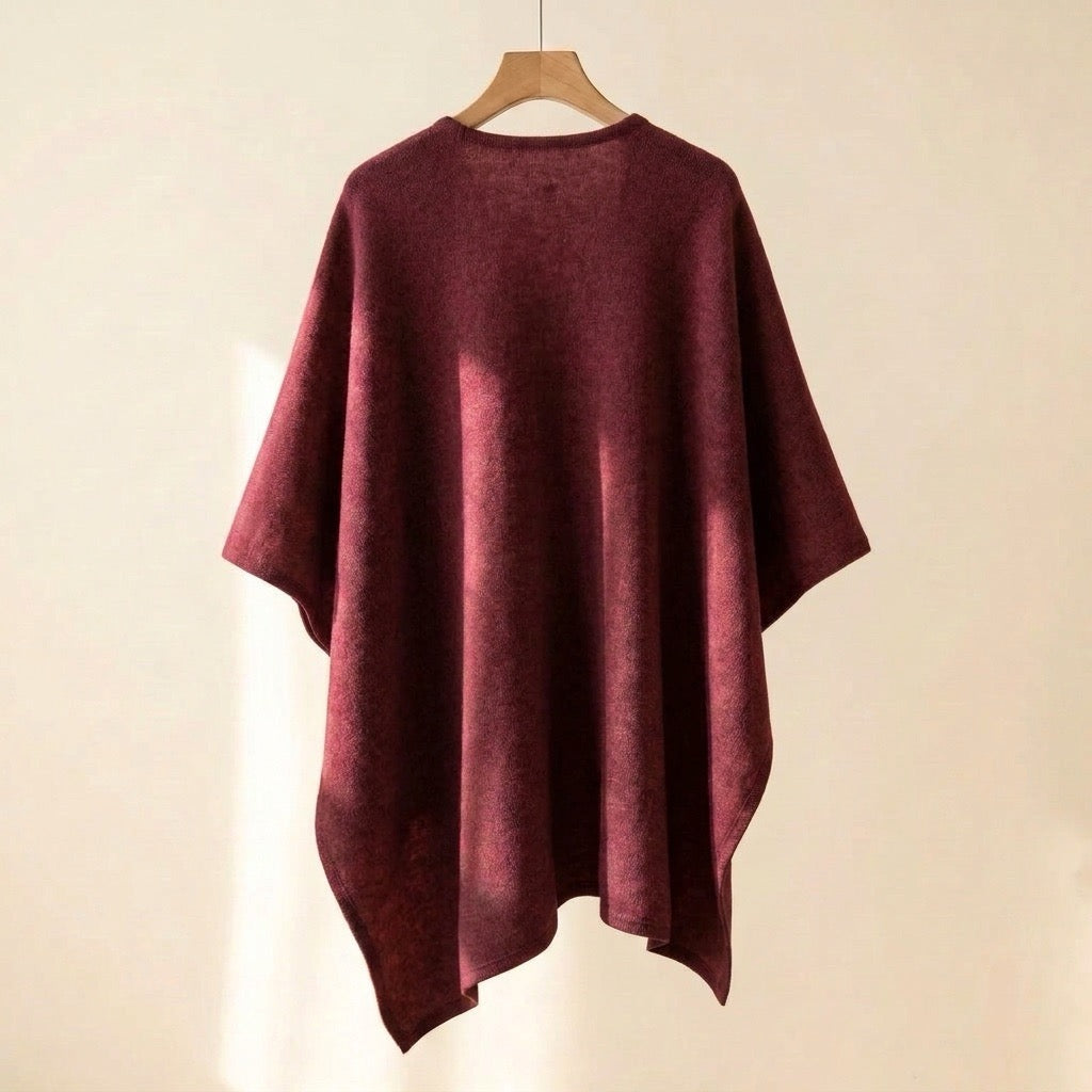 Poncho châle long
