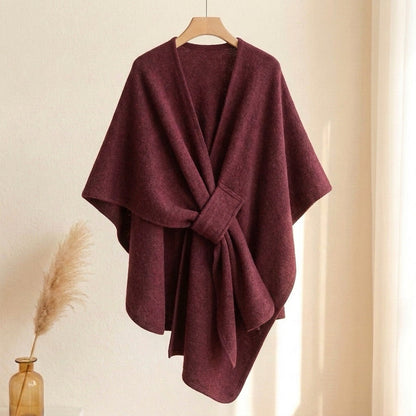 Poncho châle long