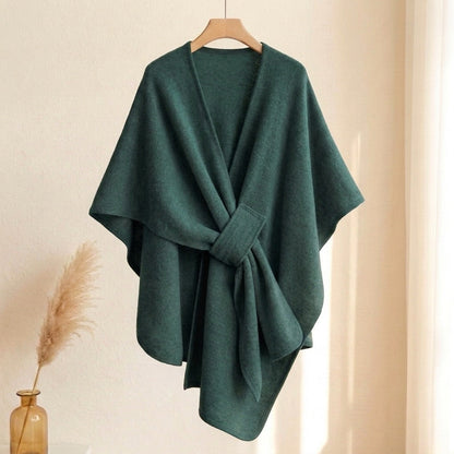 Poncho châle long