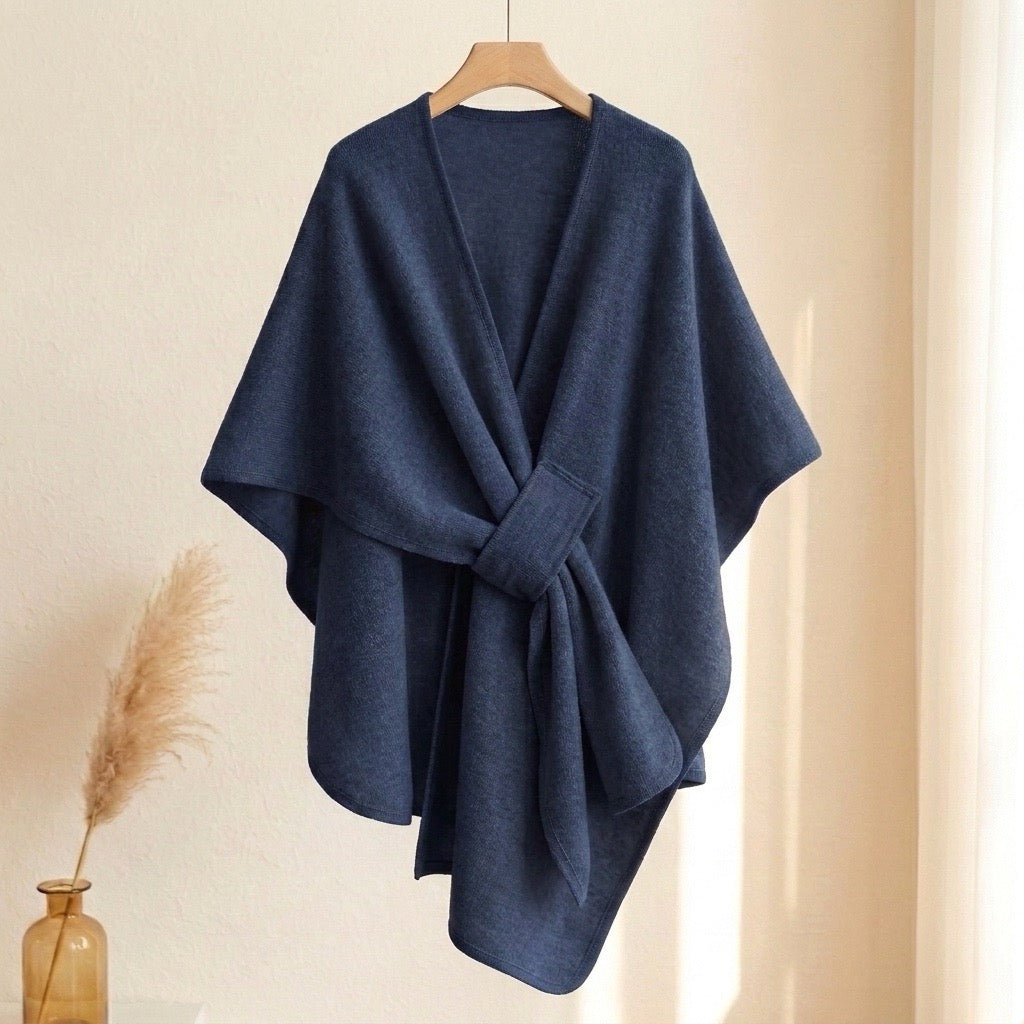 Poncho châle long
