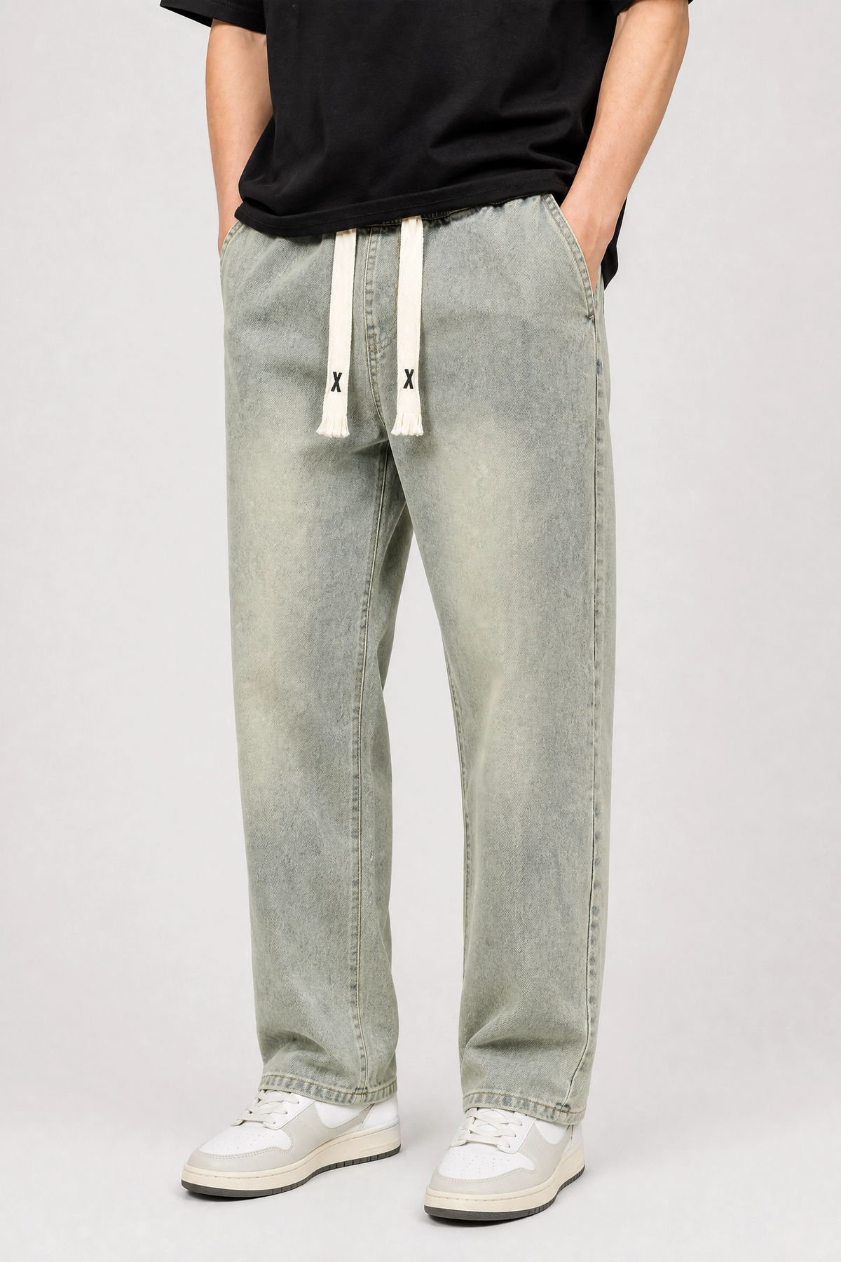 Jean droit inspiration japonaise