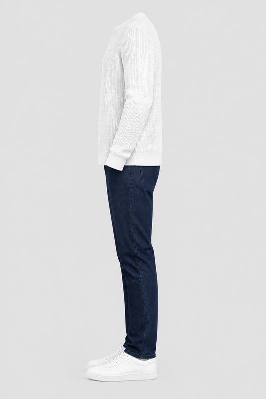 Pull col rond homme