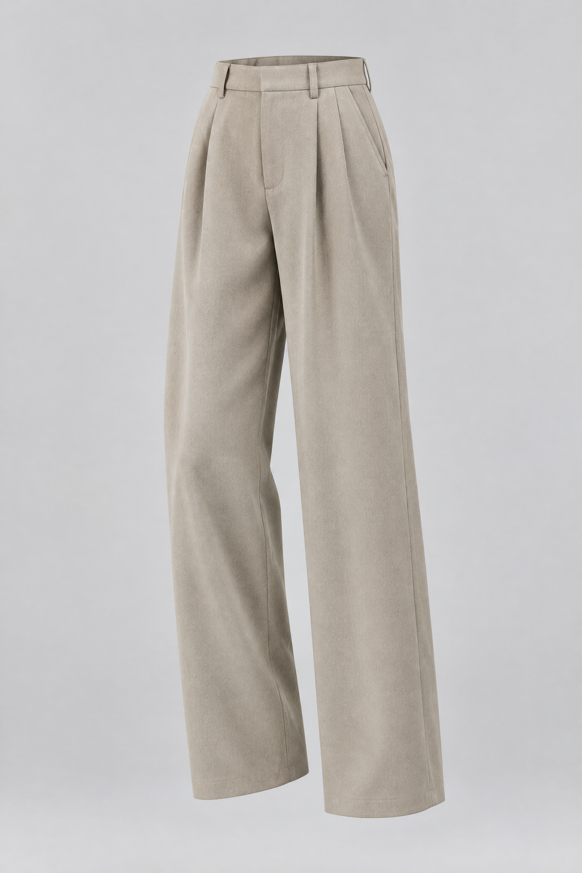 Pantalon large taille haute