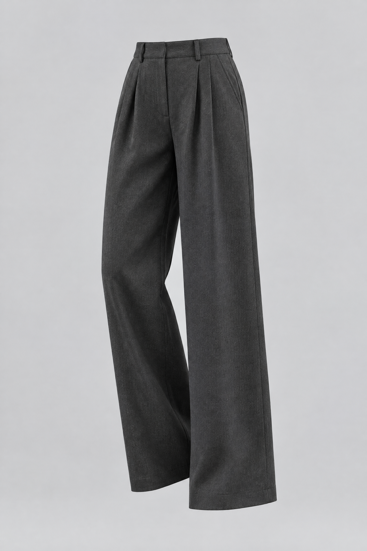 Pantalon large taille haute