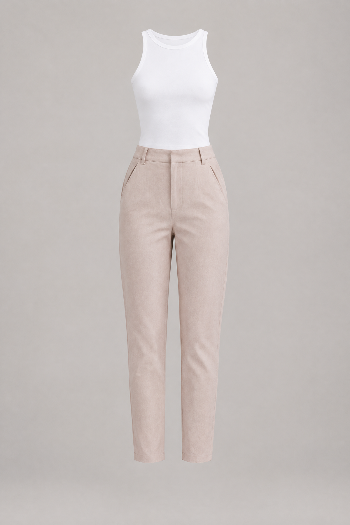 Pantalon de tailleur rayé