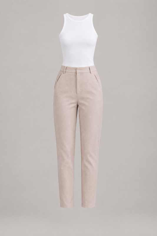 Pantalon de tailleur rayé
