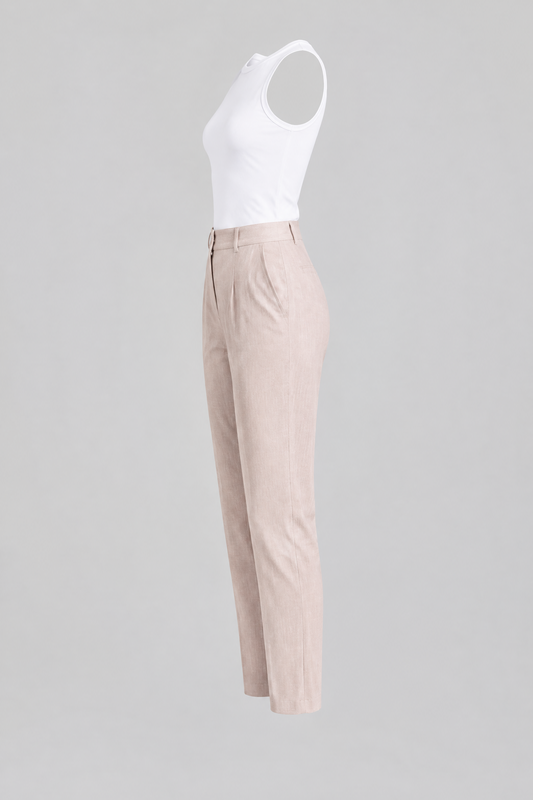 Pantalon de tailleur rayé